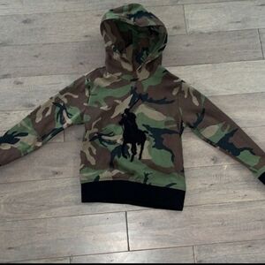 Polo by Ralph Lauren Green Camouflage Kids Hoodie
